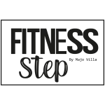 Logo Fitness step Negro